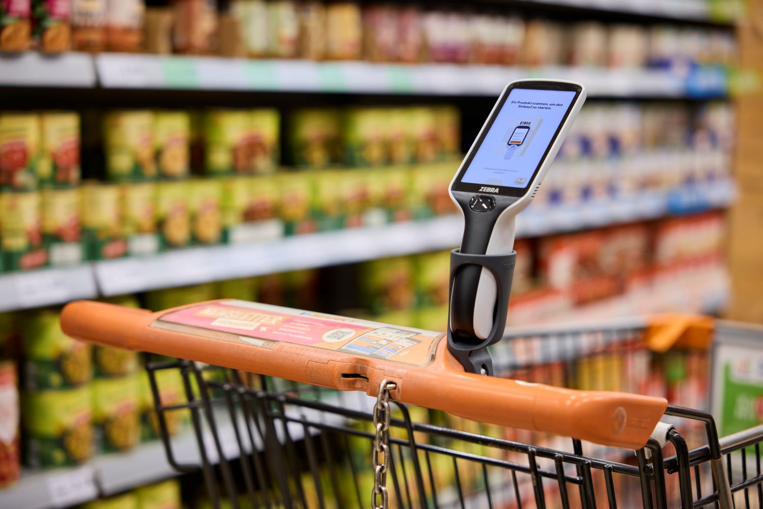 Digitaler Einkaufswagen Handheld